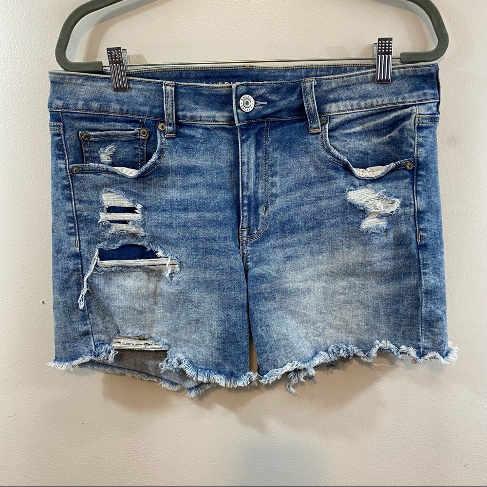American Eagle Distressed Jean Shorts